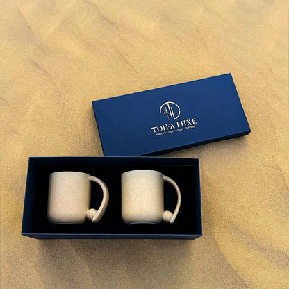 Ball Mug - Color Sand - Set of 2 in a Gift Box