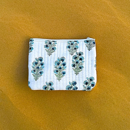 Sora Handmade Block Printed Flat Pouch