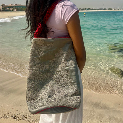 Amira Drift Bloom Tote Bag