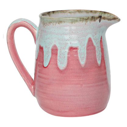 Seashell Ceramic Jug & 2 Glasses Set