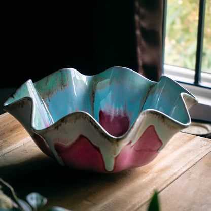 Seashell Ceramic Flower Bowl
