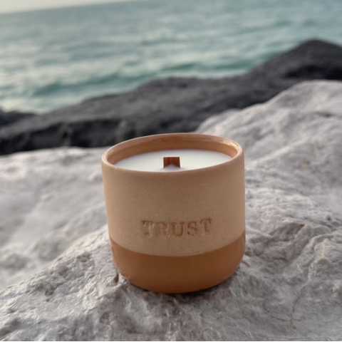Trust Handmade Ceramic Candle – Single