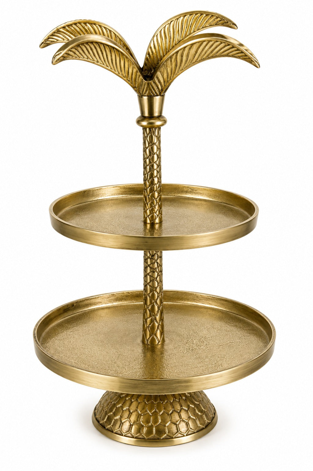 Tohfa Luxe Miraath Palm Two - Tier Serving Stand