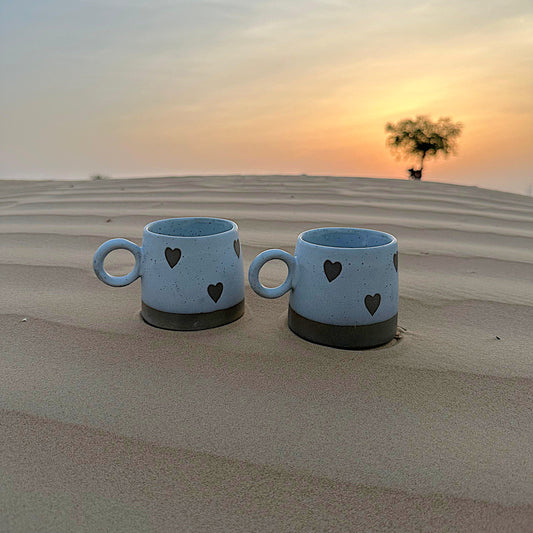 Hayyah – Heart Engraved Ceramic Mug