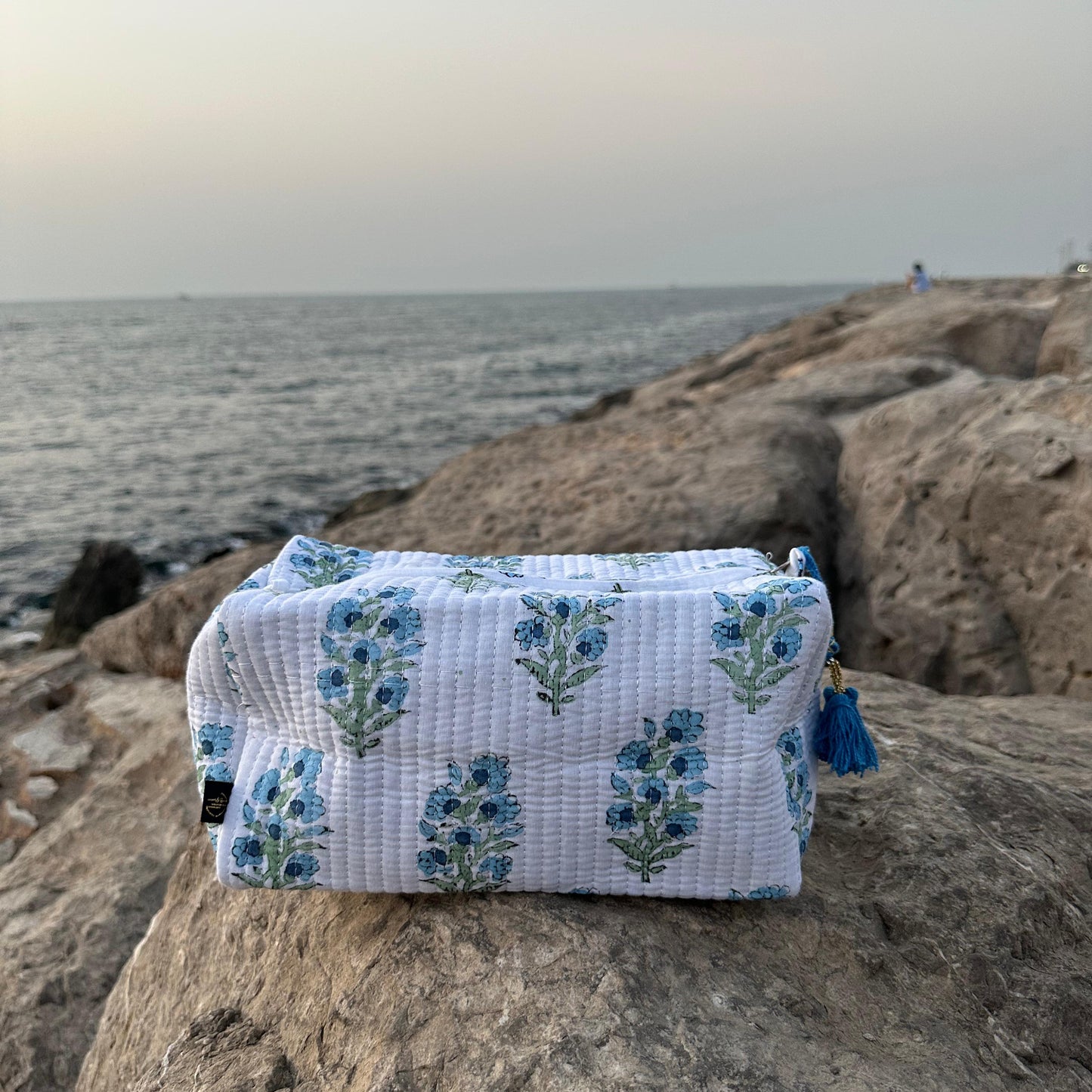 Mora Handmade Block Printed Pouch - Large