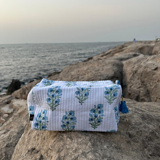 Mora Handmade Block Printed Pouch - Large