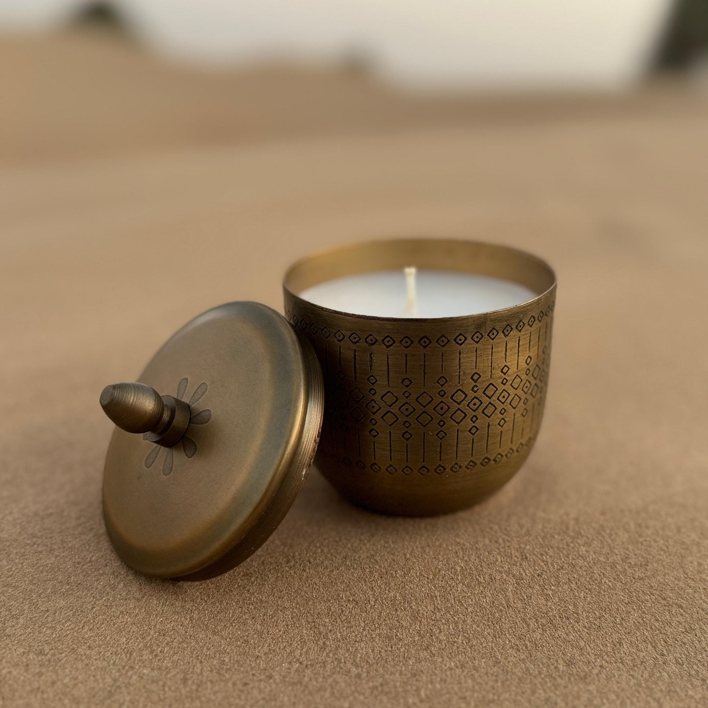 Zariya Brass Lemongrass Candle