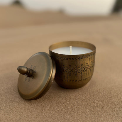 Zariya Brass Lemongrass Candle