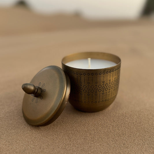 Zariya Brass Lemongrass Candle