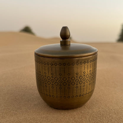 Zariya Brass Lemongrass Candle