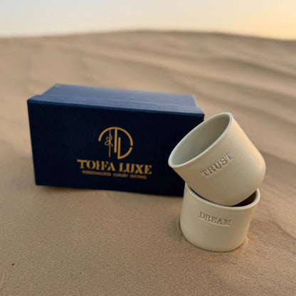 Dream and Trust - Large in Gift Box - Desert Color - Set of 2