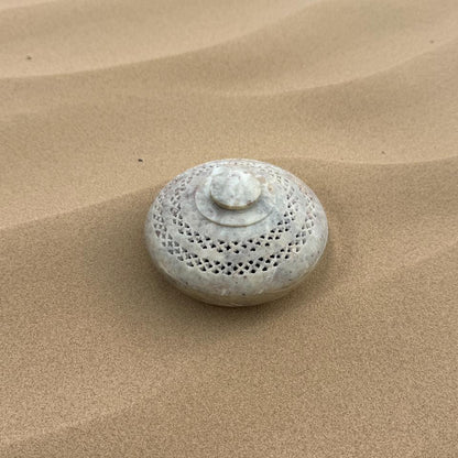 Ruh Handmade Marble Bukhoor Burner - Beige