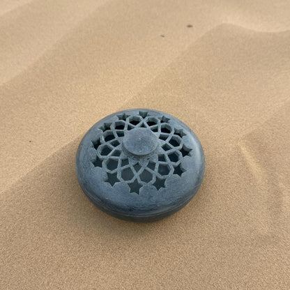 Ruh Handmade Marble Bukhoor Burner - Charcoal - Star