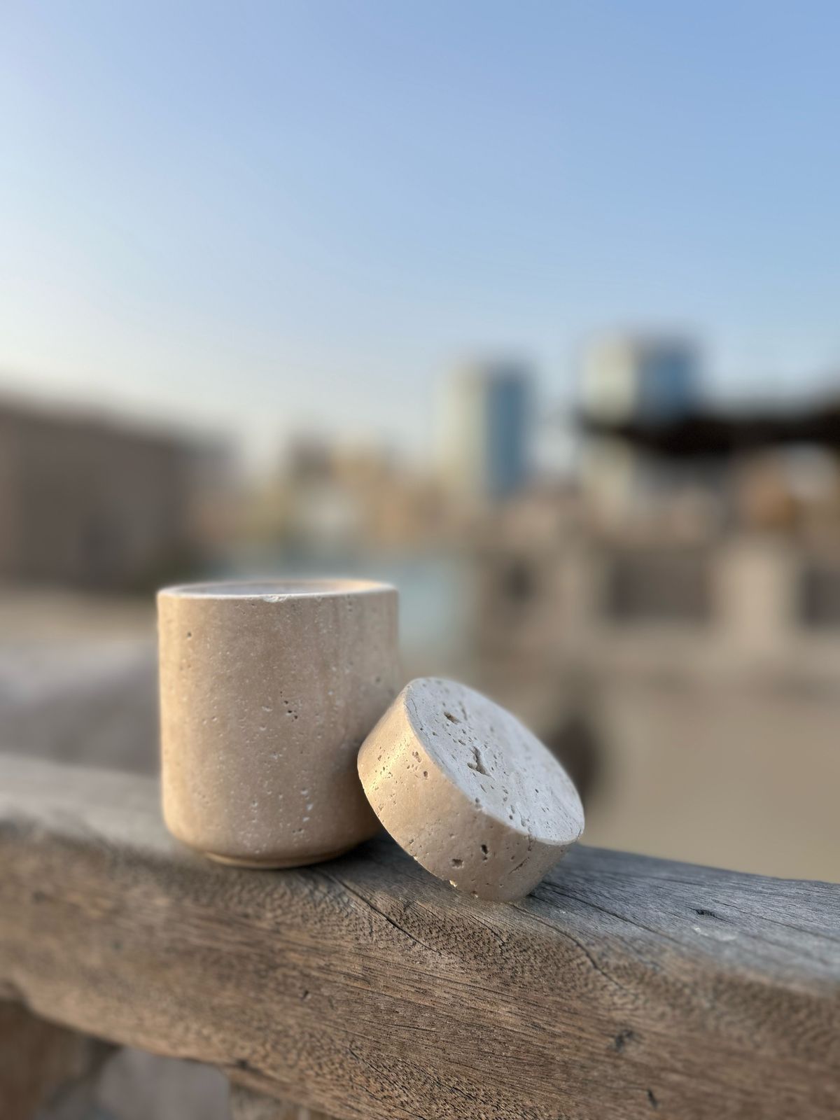 Marble & Brass Accent Jar