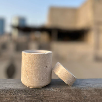 Marble & Brass Accent Jar