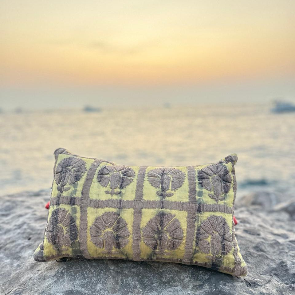 Zohra Yellow Decorative Cushion