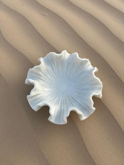 Miraq Carved Marble Decorative Centerpiece - Large