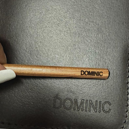 Personalized Engraving Premium Leather Desk Gift Set of 3 - Black