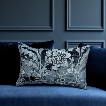 Charcoal Flower Decorative Cushion