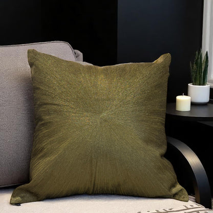 Zari Illusion Hand-Embroidered Cushion | 45 x 45 cm