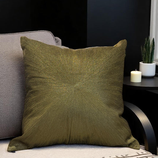 Zari Illusion Hand-Embroidered Cushion | 45 x 45 cm