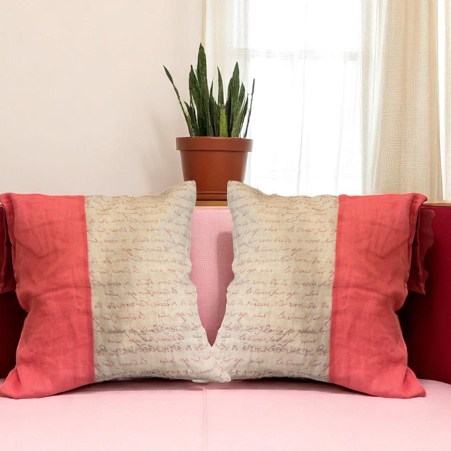 Natural Linen Jute Cushion Cover – 50 x 50 cm