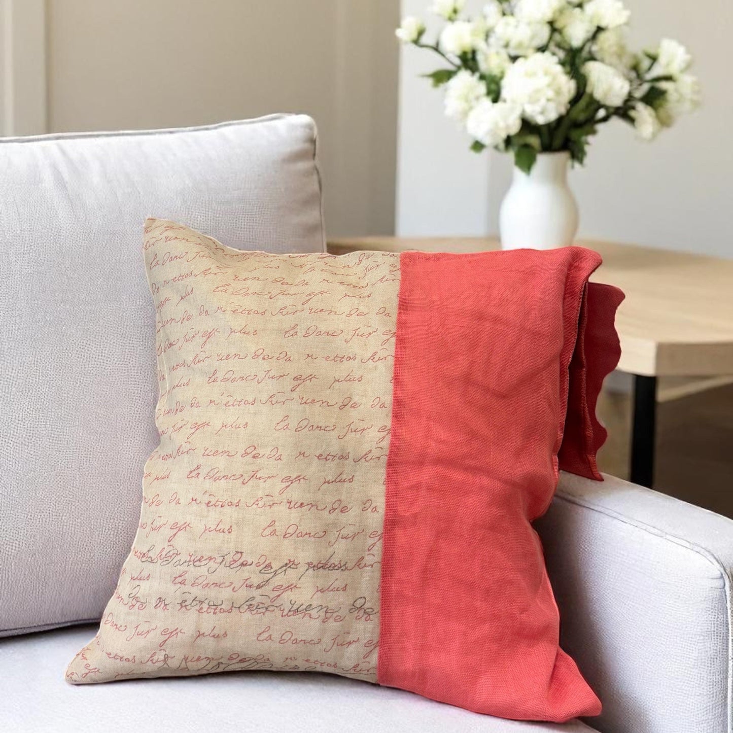 Natural Linen Jute Cushion Cover – 50 x 50 cm