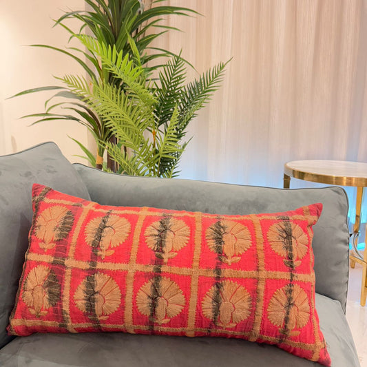 Zohra Red long Decorative Cushion