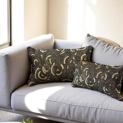 Circular Stitch Decorative Cushion