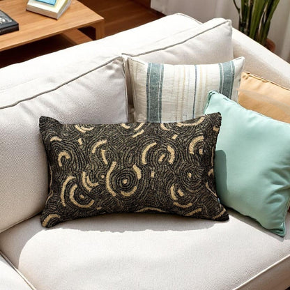 Circular Stitch Decorative Cushion