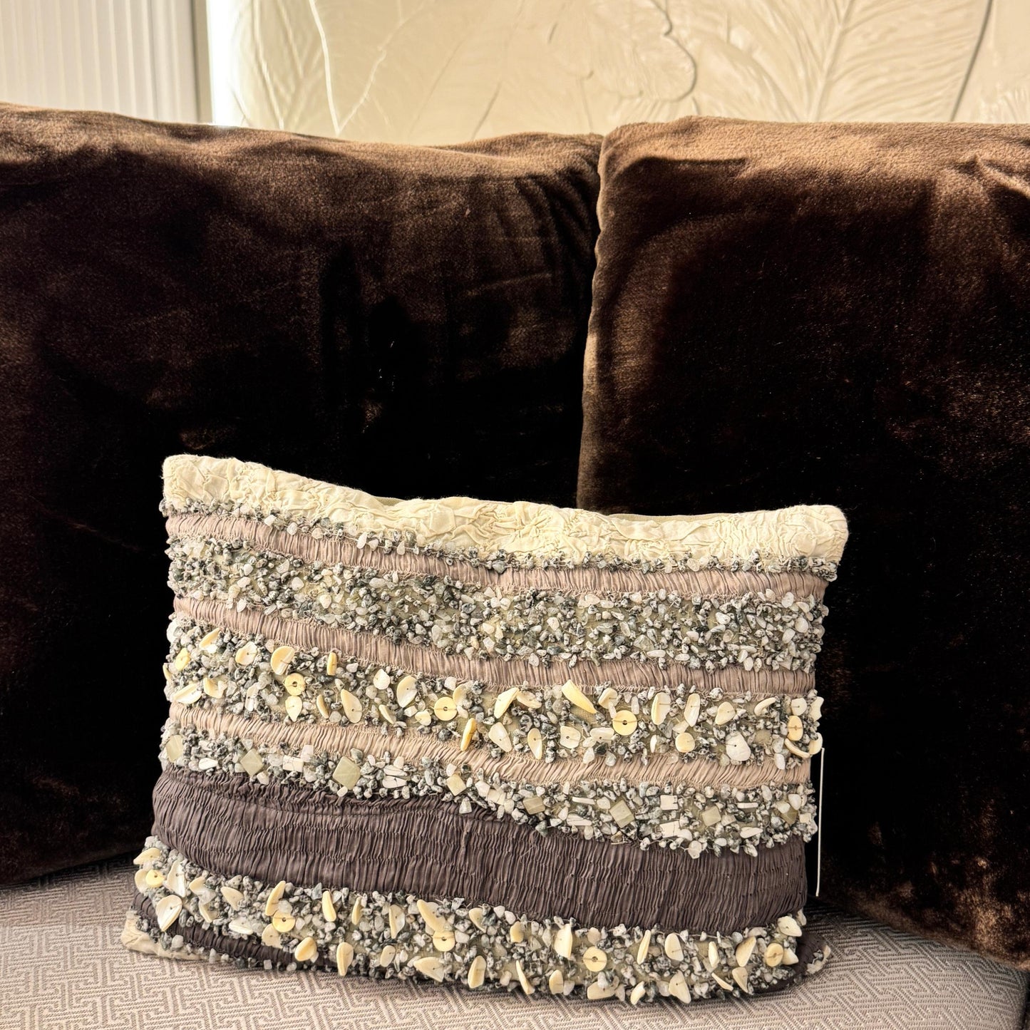Fiza Handcrafted Textured Cushion – 30 x 40 cm