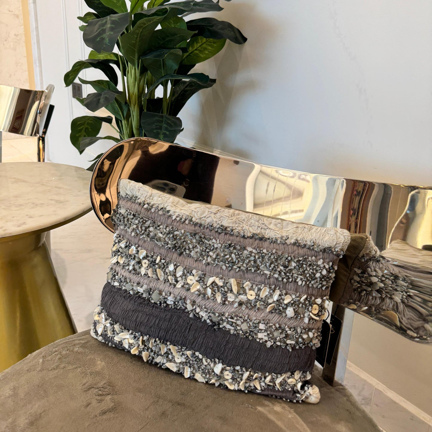 Fiza Handcrafted Textured Cushion – 30 x 40 cm