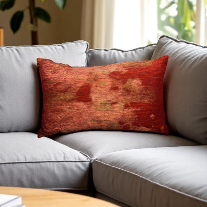 Crimson Silk Cushion