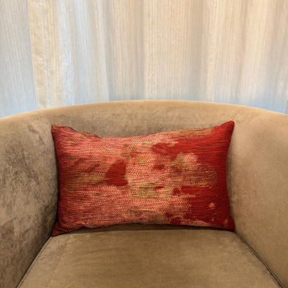Crimson Silk Cushion