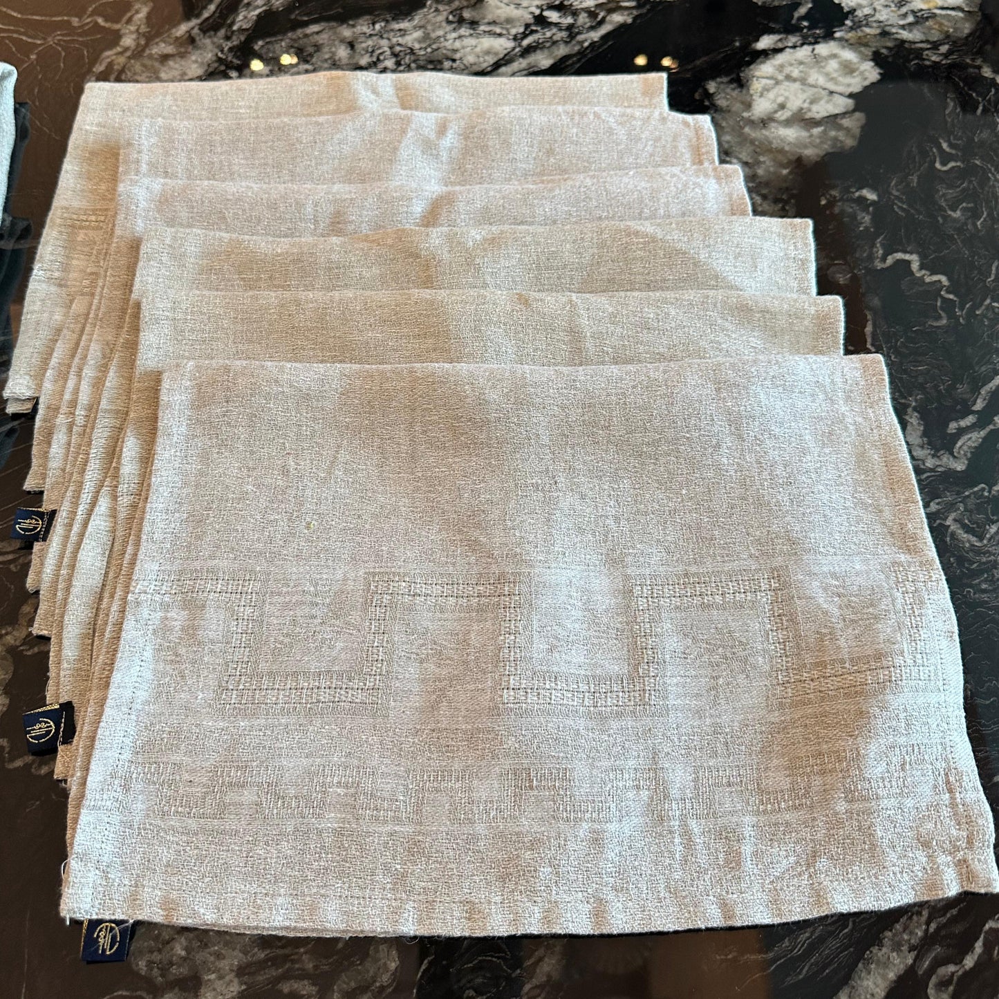 Jacquard Woven Embroidered Placemats – Set of 4 (35 x 50 cm)
