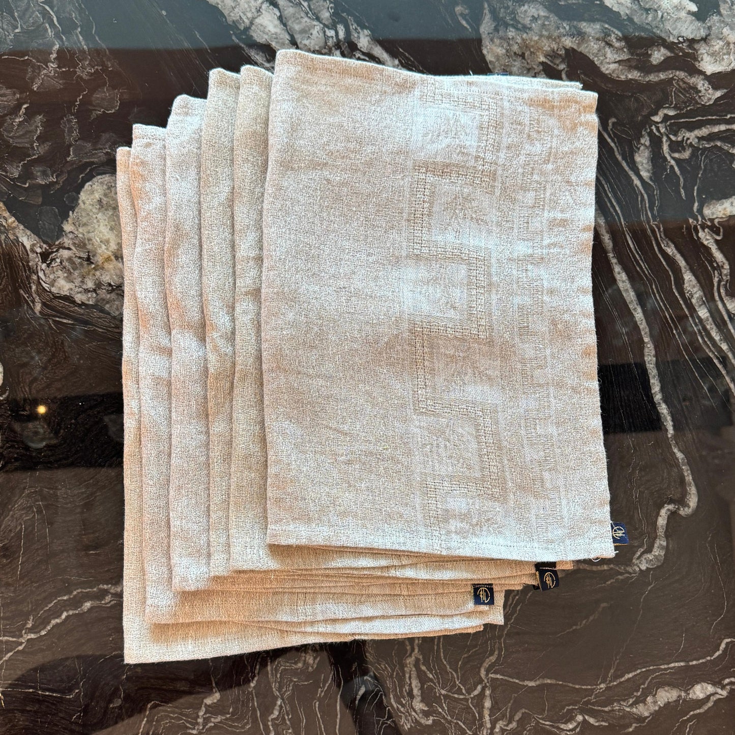 Jacquard Woven Embroidered Placemats – Set of 4 (35 x 50 cm)