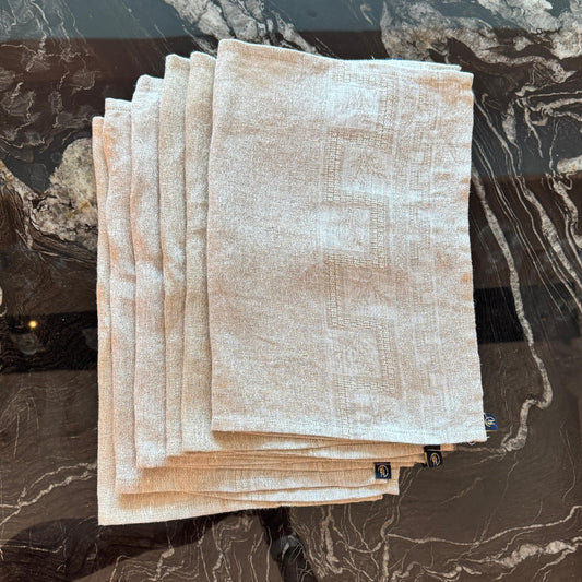 Jacquard Woven Embroidered Placemats – Set of 4 (35 x 50 cm)
