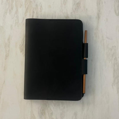 Personalized Engraving Premium Leather Desk Gift Set of 3 - Black