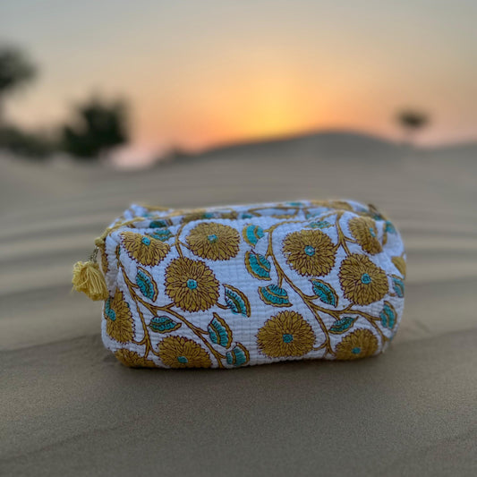 Ghilaf Handmade Block Printed Pouch - Large
