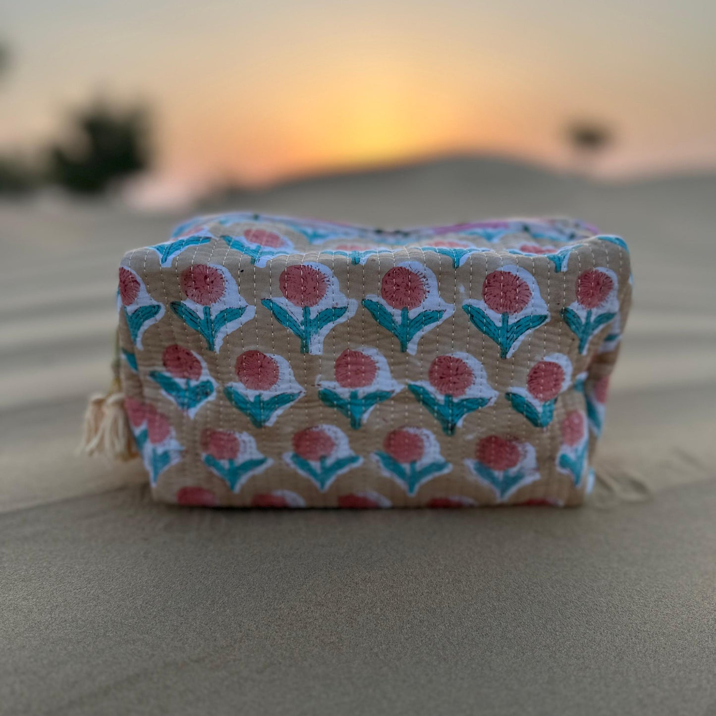 Doze Handmade Block Printed Pouch - Large
