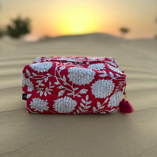 Mika Handmade Block Printed Pouch - Large