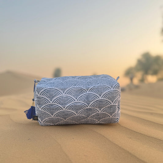 Rasm Handmade Block Printed Pouch - Large