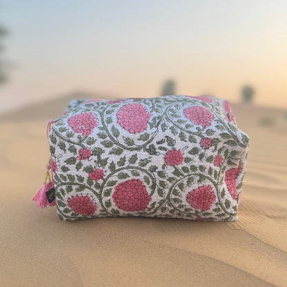 Tiba Handmade Block Printed Pouch - Large