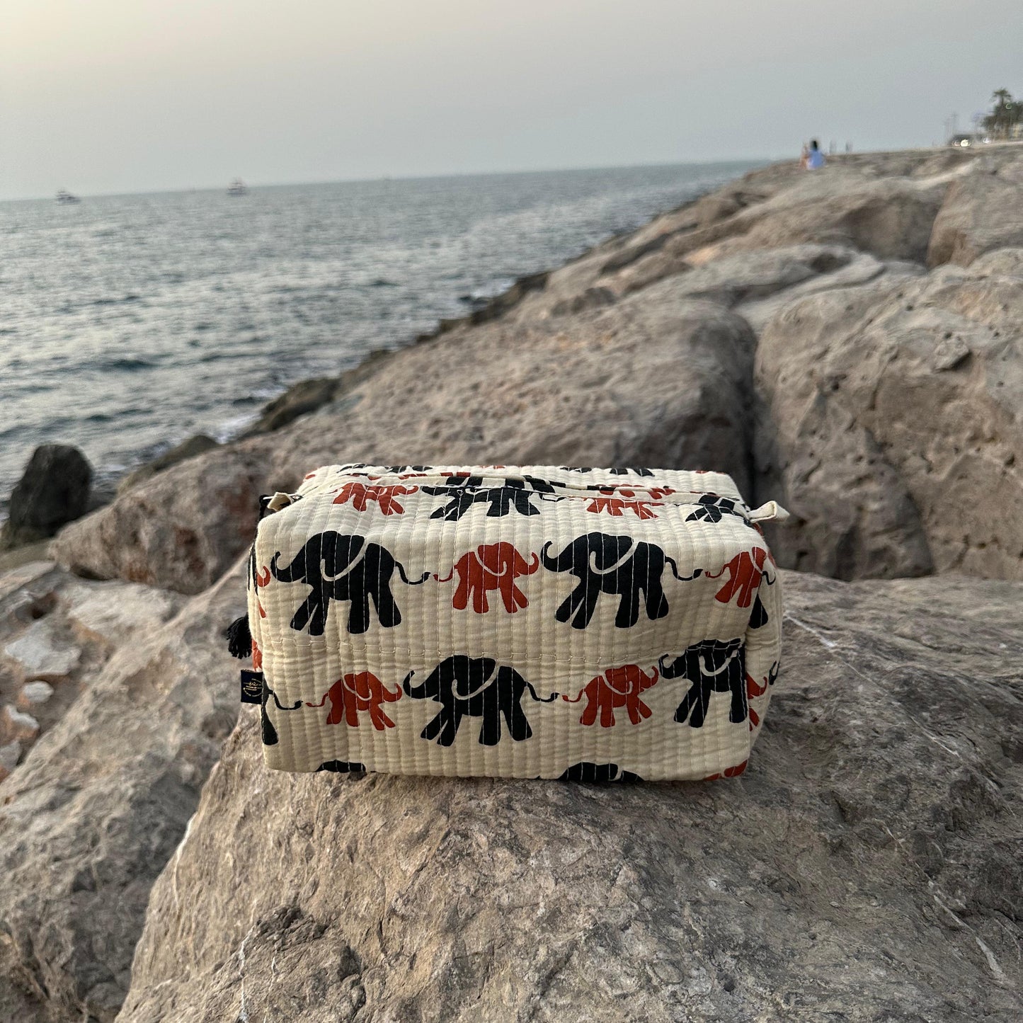 Elephant Parade Handmade Block Printed Pouch - Large