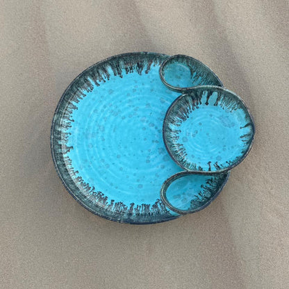 Bahira– Handcrafted Ceramic Chip & Dip Platter - Bug