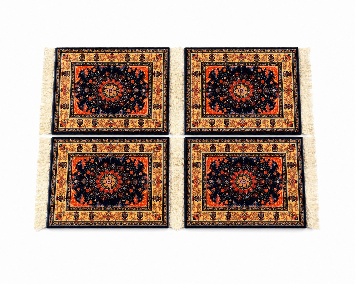 Sultan's Arabesque Carpet Coaster Set of 4