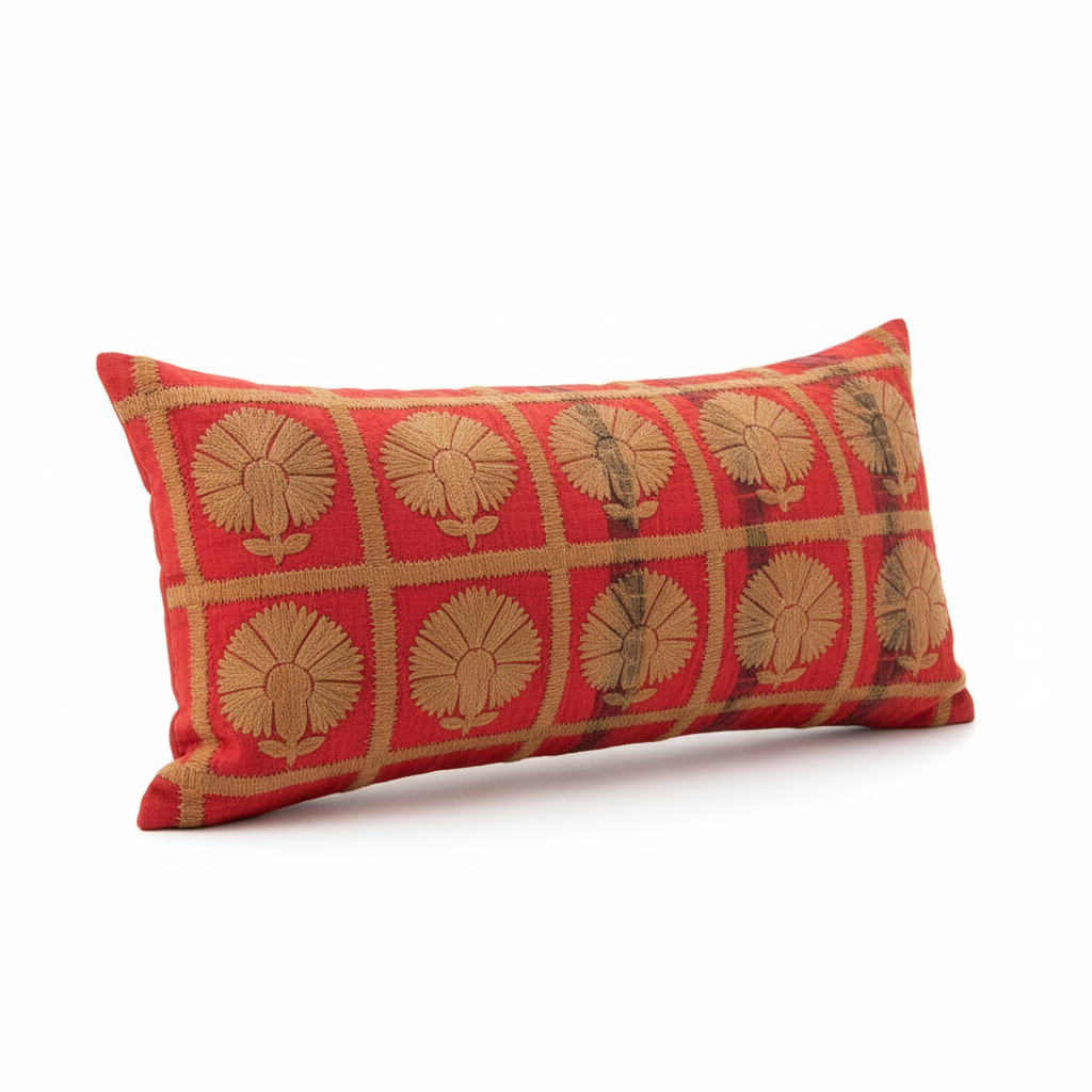 Zohra Red long Decorative Cushion