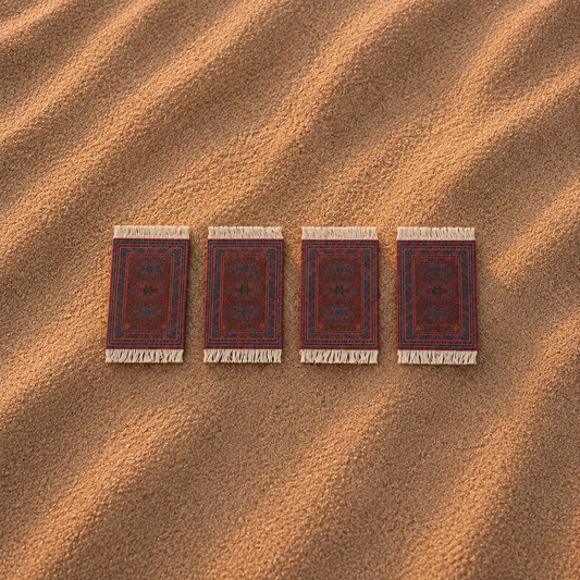Majestic Arabesque Carpet Coaster Set of 4