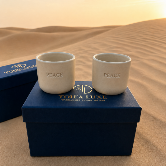 Peace - Set of 2 - Large in Gift Box - Desert Color