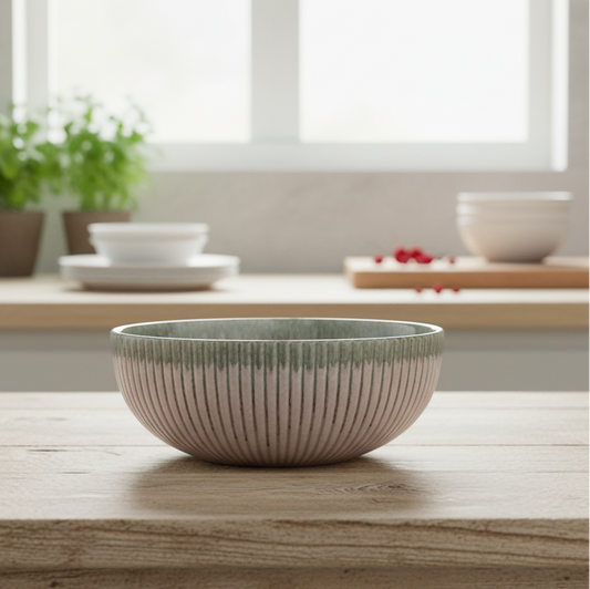 Blush Ceramic Big Serving Bowl
